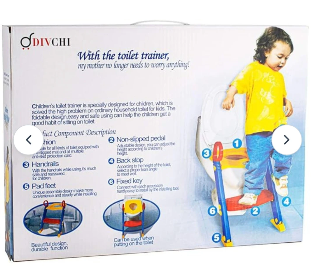 Baby Potty Toilet Trainer with Step Stool Ladder - image 2