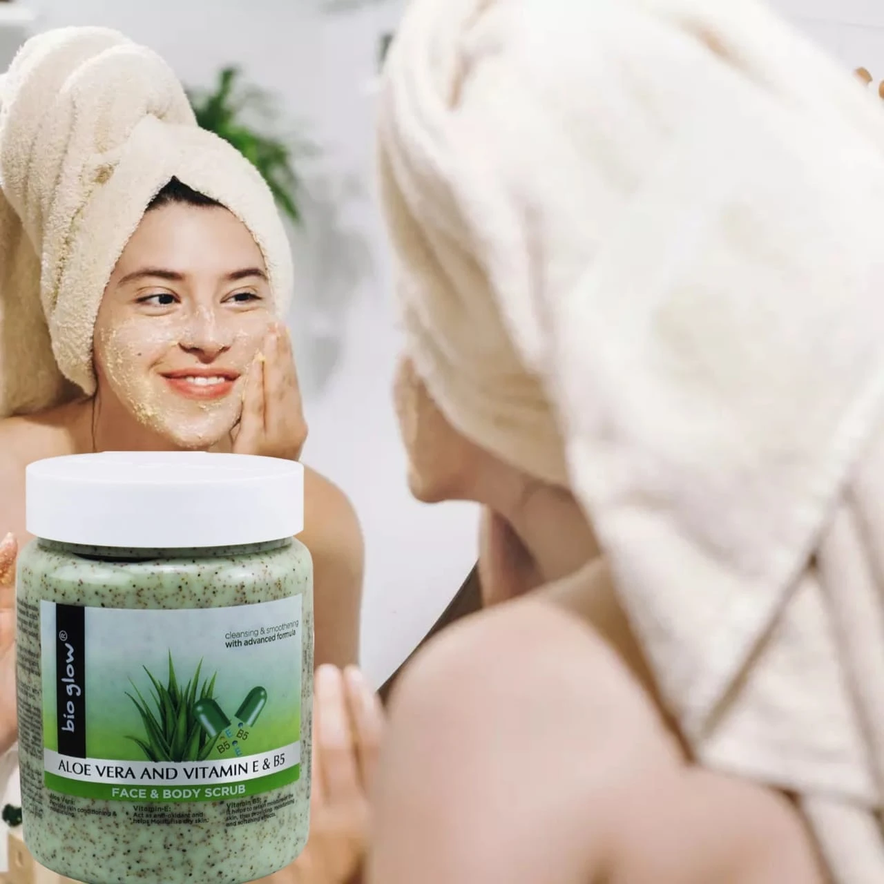 ​Bio Glow Aloe Vera & Vitamin E Face & Body Scrub 500ml - image 5