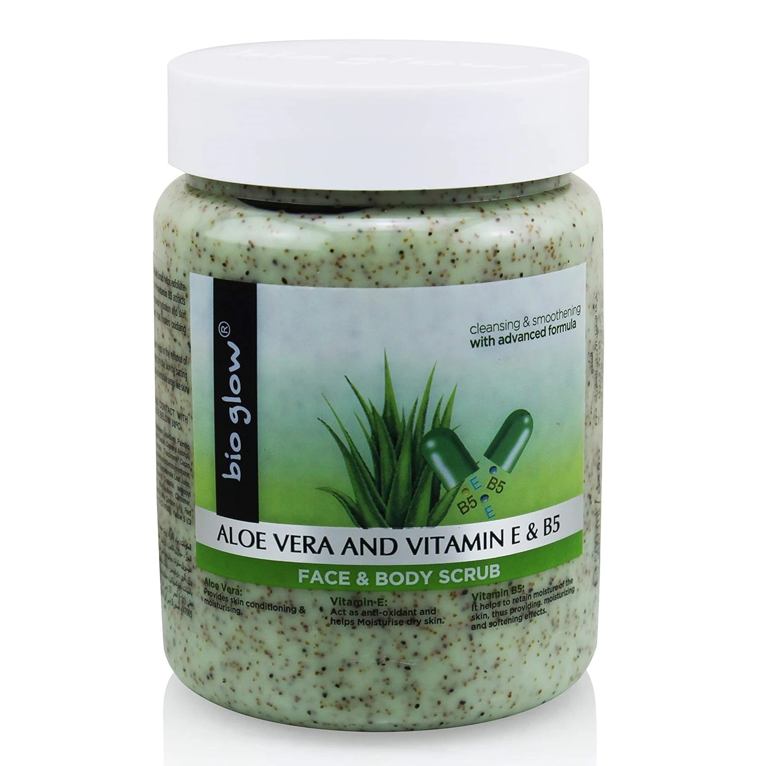 ​Bio Glow Aloe Vera & Vitamin E Face & Body Scrub 500ml - image 2