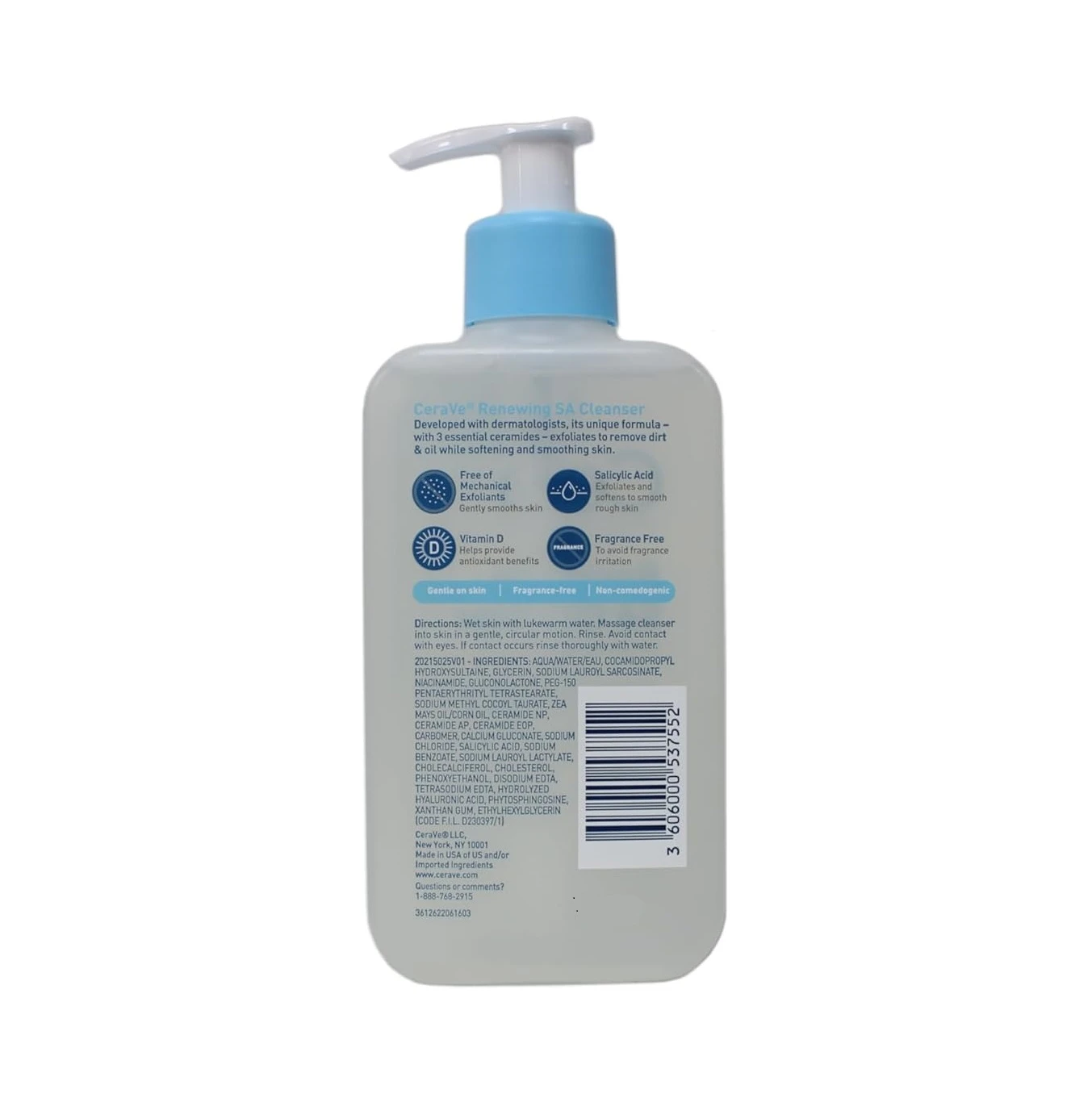 CeraVe Renewing SA Cleanser 237ml Gel Face Wash - image 2
