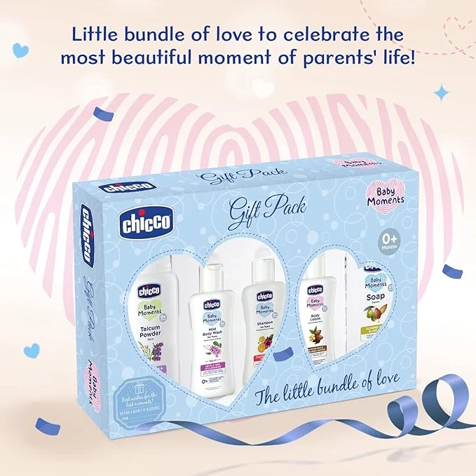 Chicco Baby  Gift Pack (Blue) with Pack of 5 Pcs - image 2