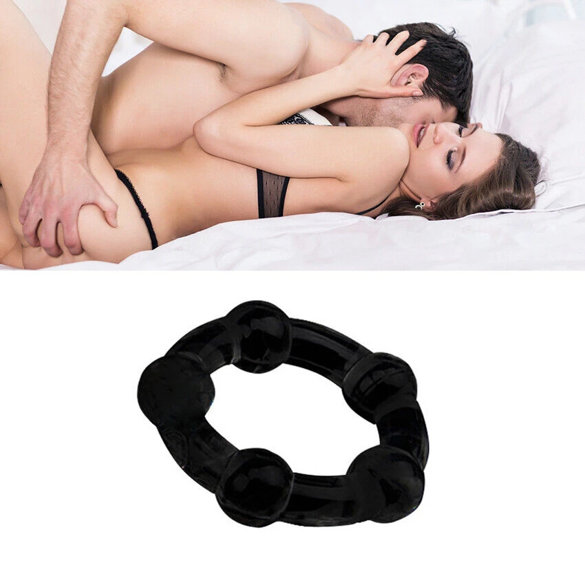 Cock Ring Soft Stretchy Silicone Hard Rings Last Longer - image 4