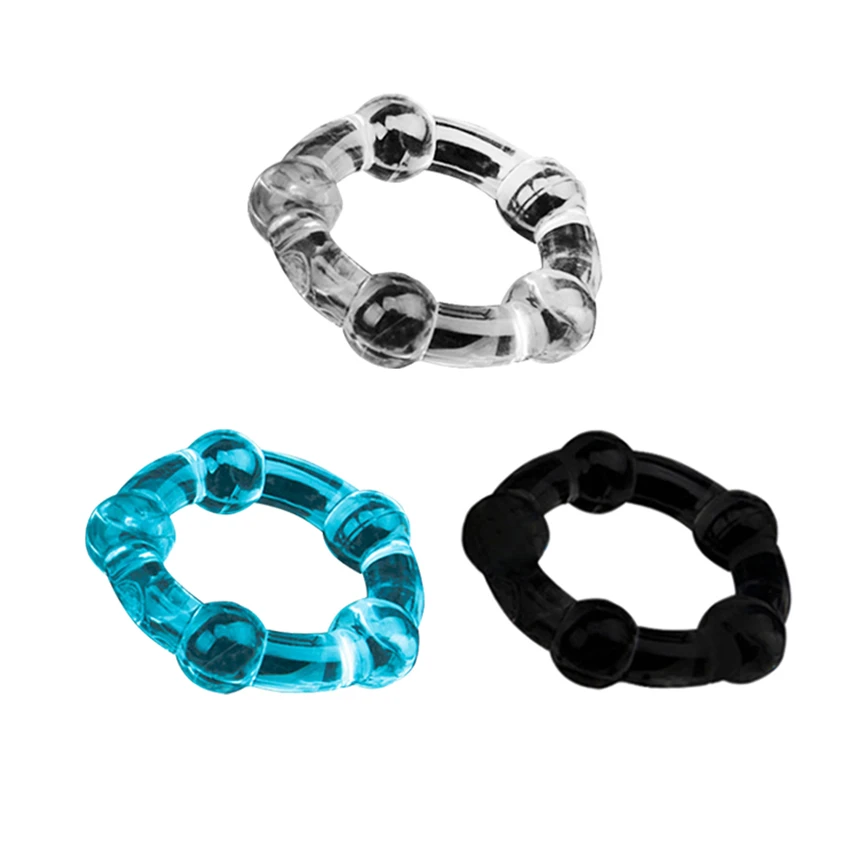 Cock Ring Soft Stretchy Silicone Hard Rings Last Longer - image 11