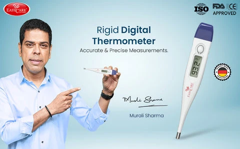 Easy Care Rigid Digital Thermometer for Kids & Adults - image 3