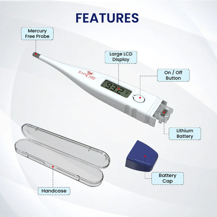 Easy Care Rigid Digital Thermometer for Kids & Adults - image 2