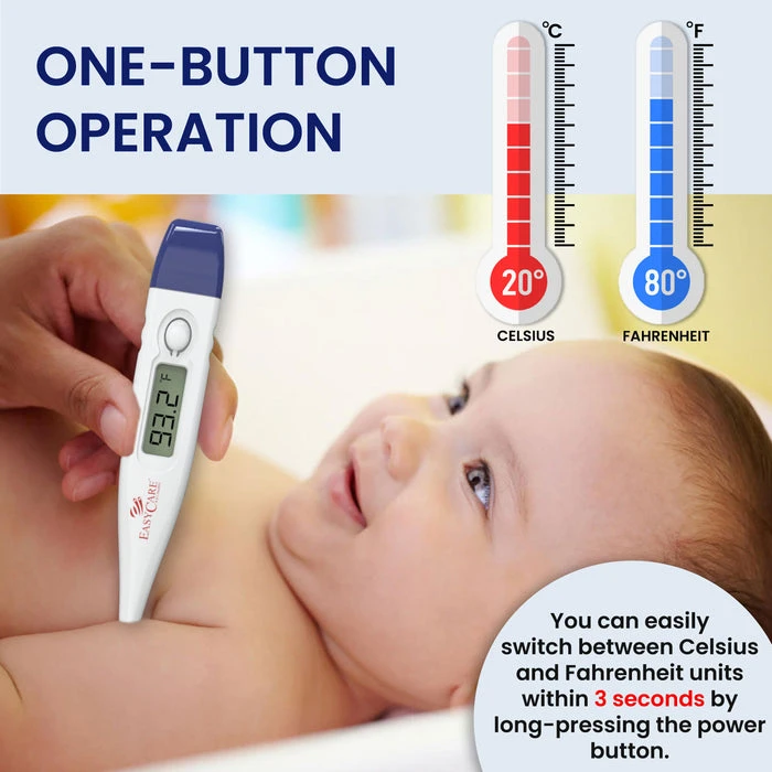Easy Care Rigid Digital Thermometer for Kids & Adults - image 5