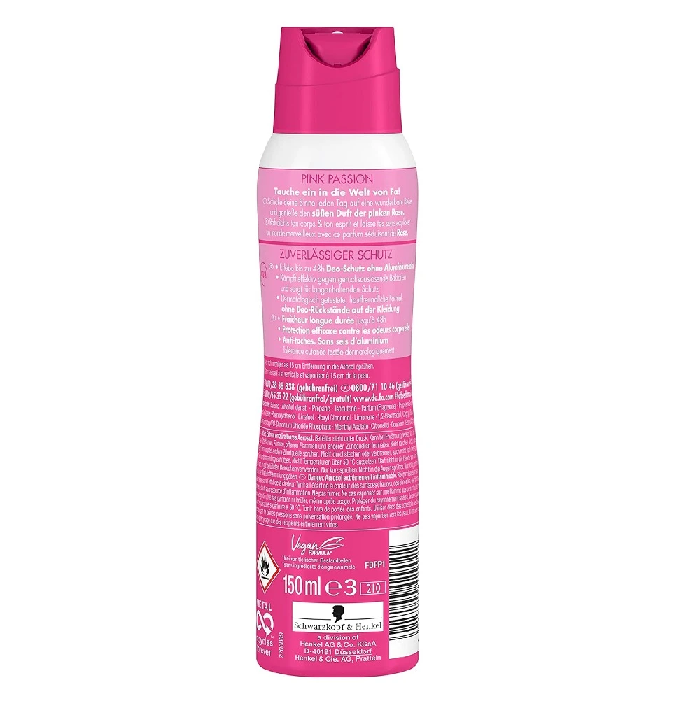 Fa Pink Passion Deodorant Body Spray 150ml - image 5