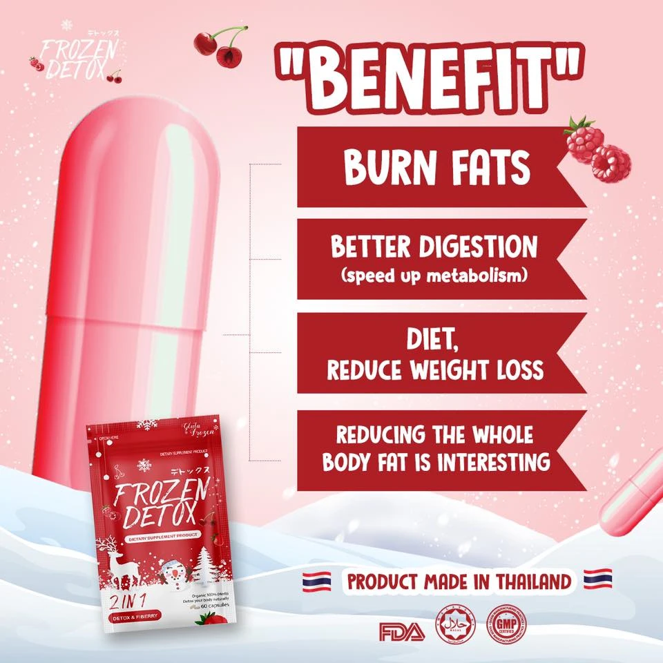 Frozen Detox Dietary Supplement 60 Capsule Fat Burn - image 6