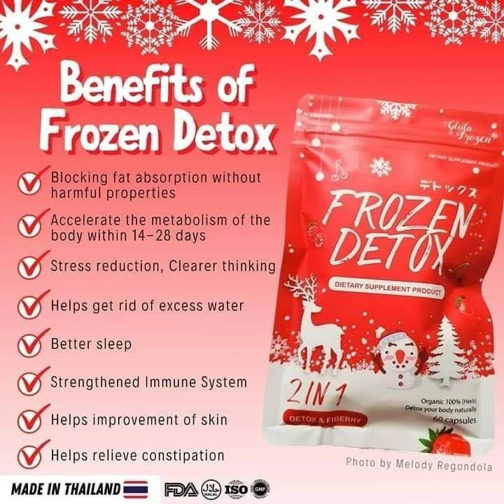 Frozen Detox Dietary Supplement 60 Capsule Fat Burn - image 9