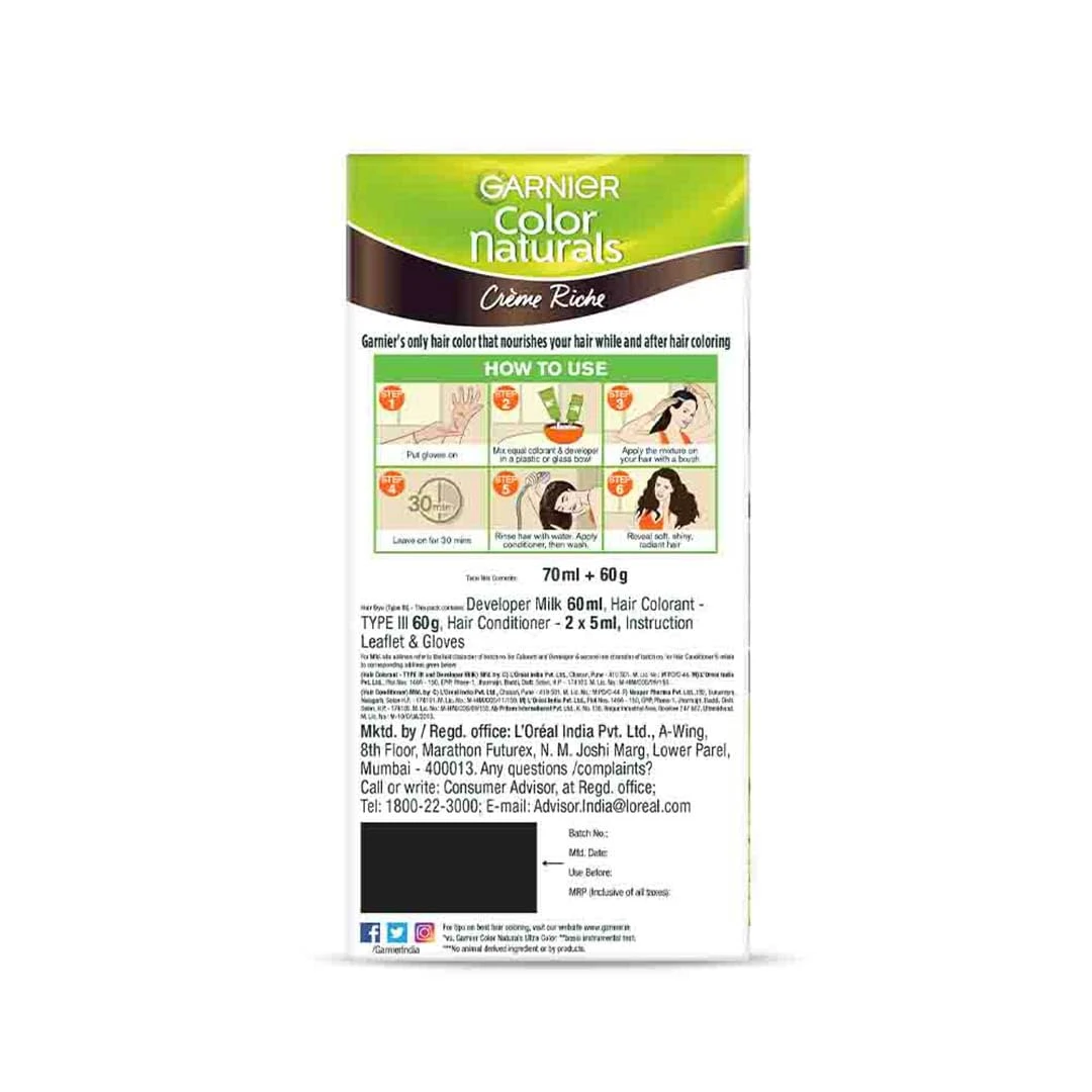 Garnier Hair Color No 4 Brown 70ml + 60g Creme - image 3