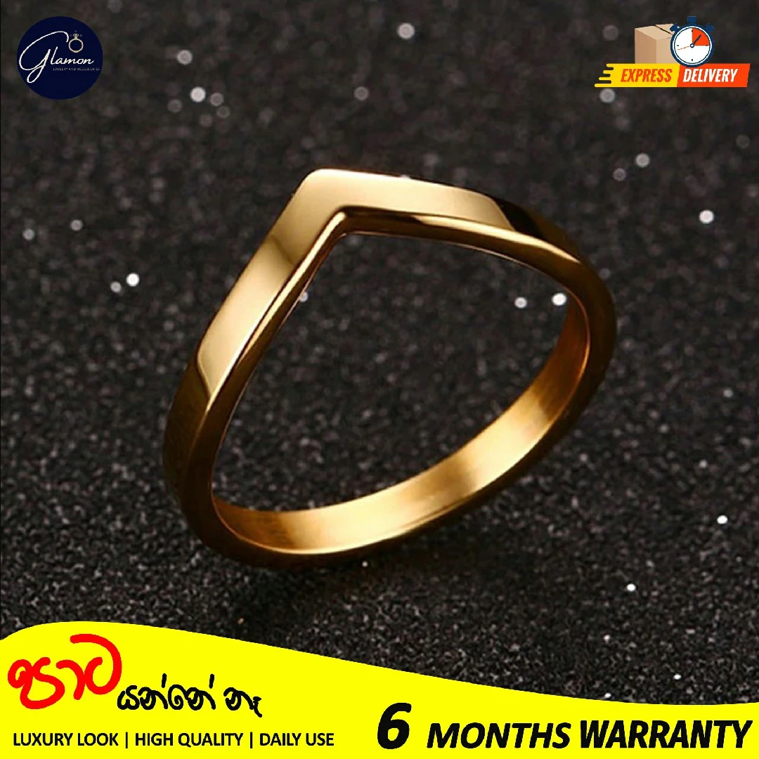 Glamon V Shape Gold Ring For Girls High Quality - image 10