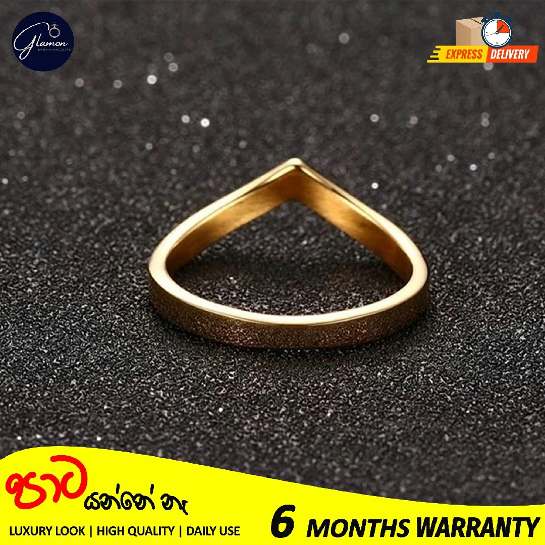 Glamon V Shape Gold Ring For Girls High Quality - image 12