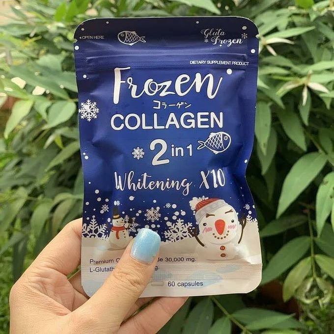gluta frozen collagen 2in1 whitening 60 capsules