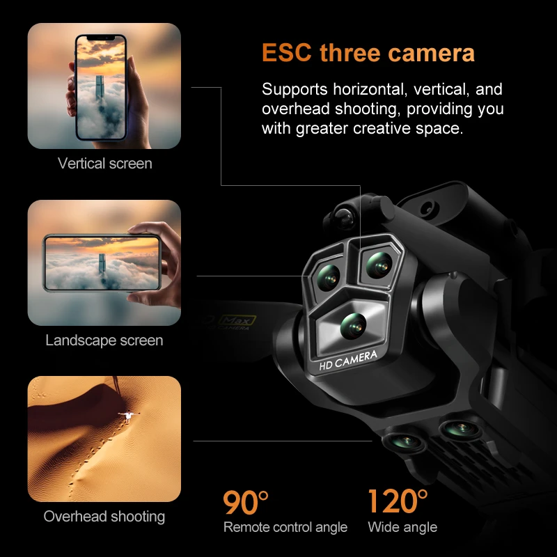 K10 Max Drone Three Camera Obstacle Avoidance Drone - image 5