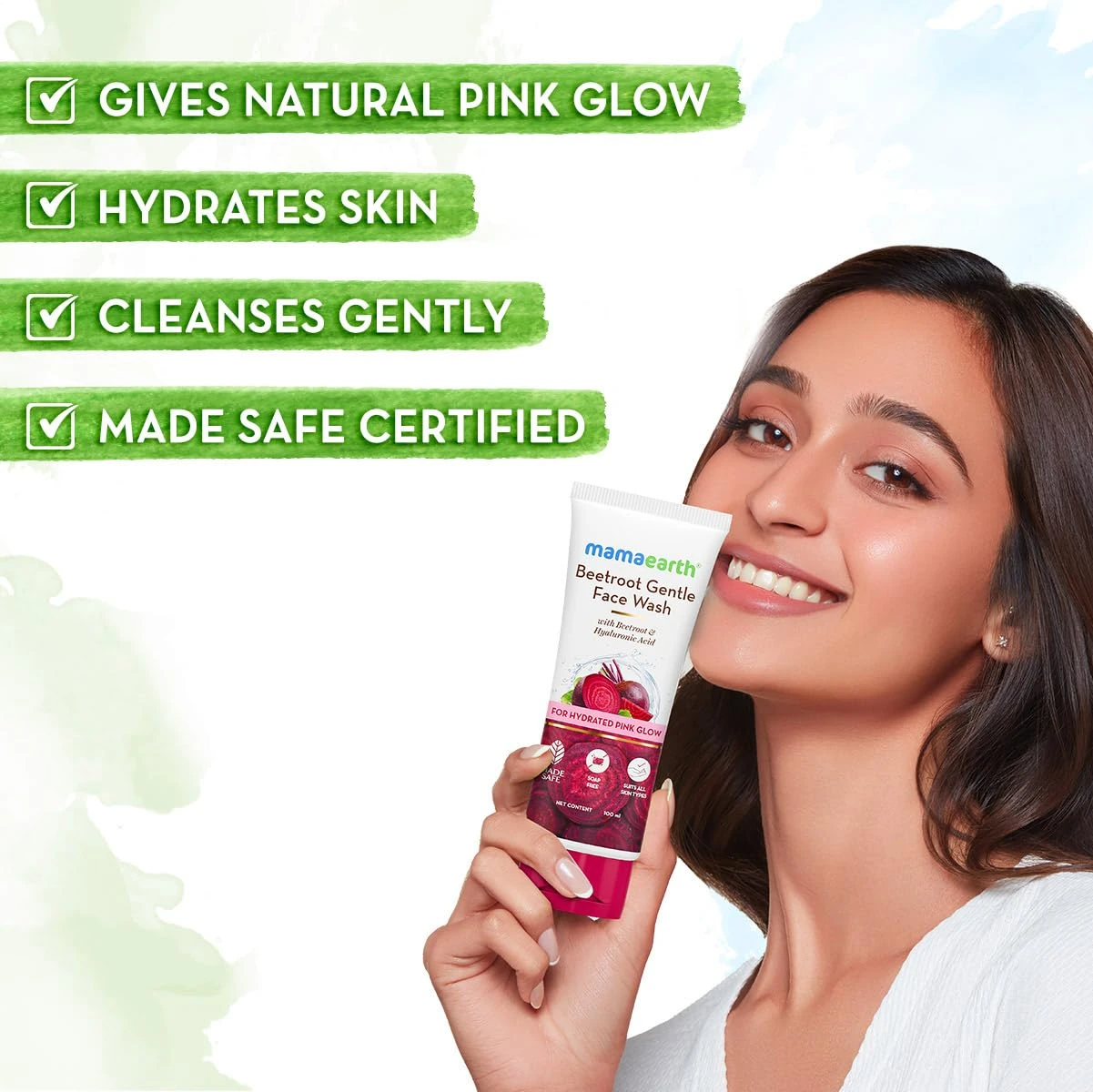 Mamaearth Beetroot Gentle Face Wash 100ml Pink Glow - image 6