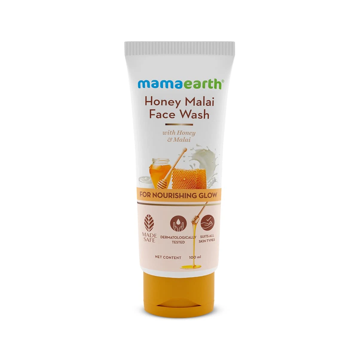 Mamaearth Honey Malai Face Wash 100ml Nourishing Glow - image 6