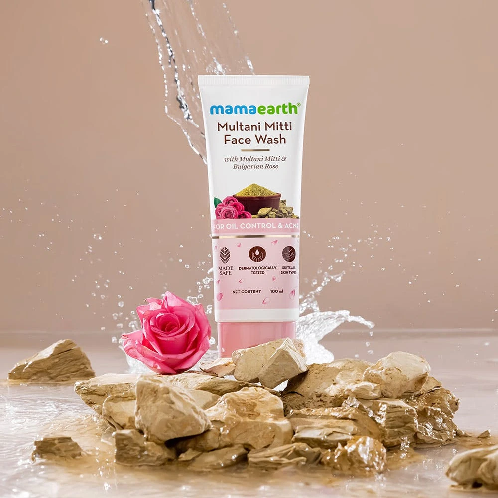 Mamaearth Multani Mitti Face Wash 100ml Oil Control Acne - image 5