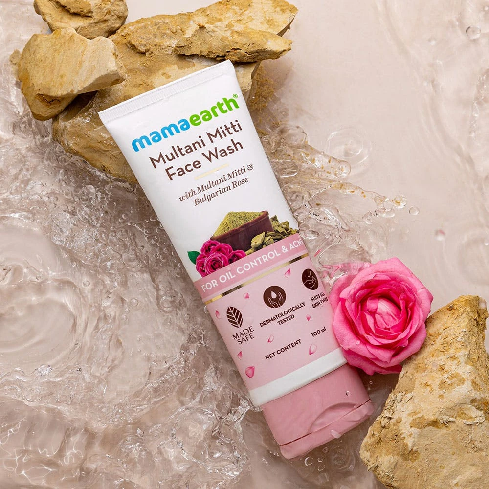 Mamaearth Multani Mitti Face Wash 100ml Oil Control Acne - image 6