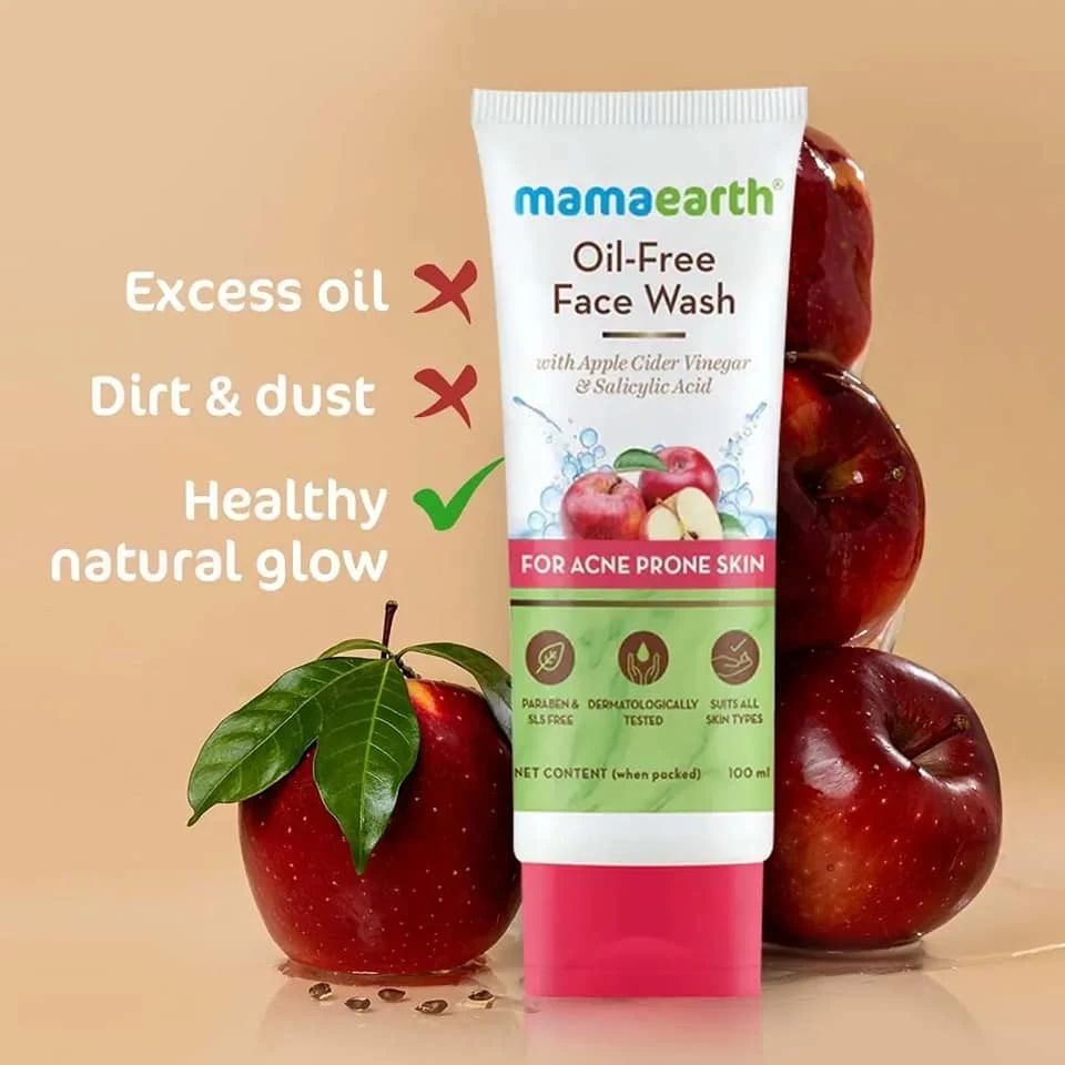 MAMAEARTH Oil Free Face Wash 100ml Oily Acne Prone Skin - image 4