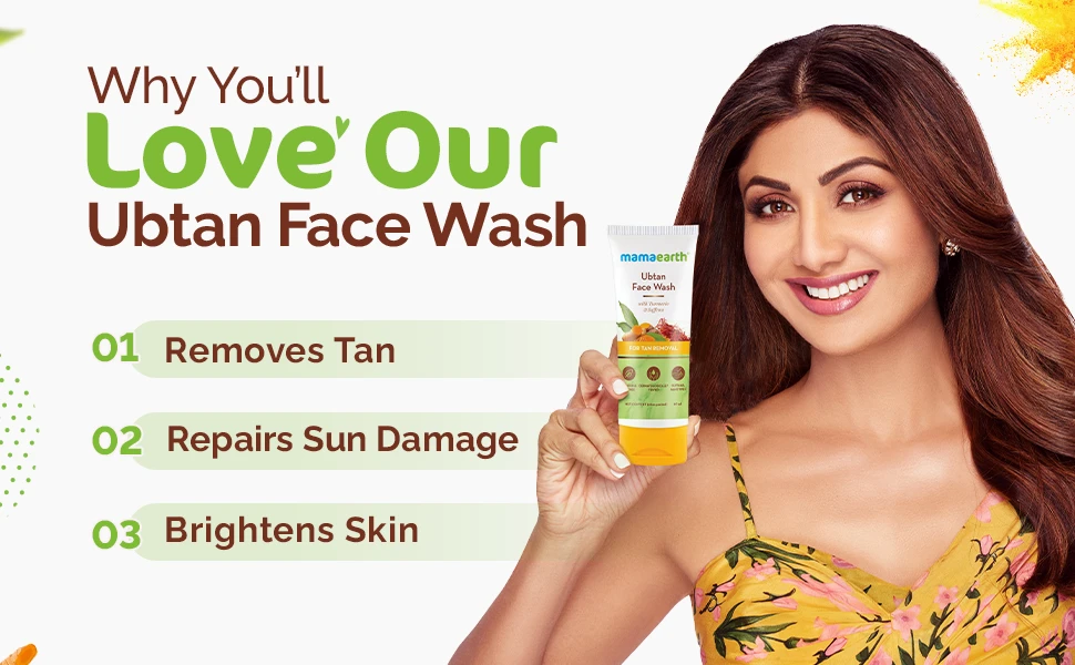Mamaearth Ubtan Face Wash 100ml Turmeric & Saffron - image 3