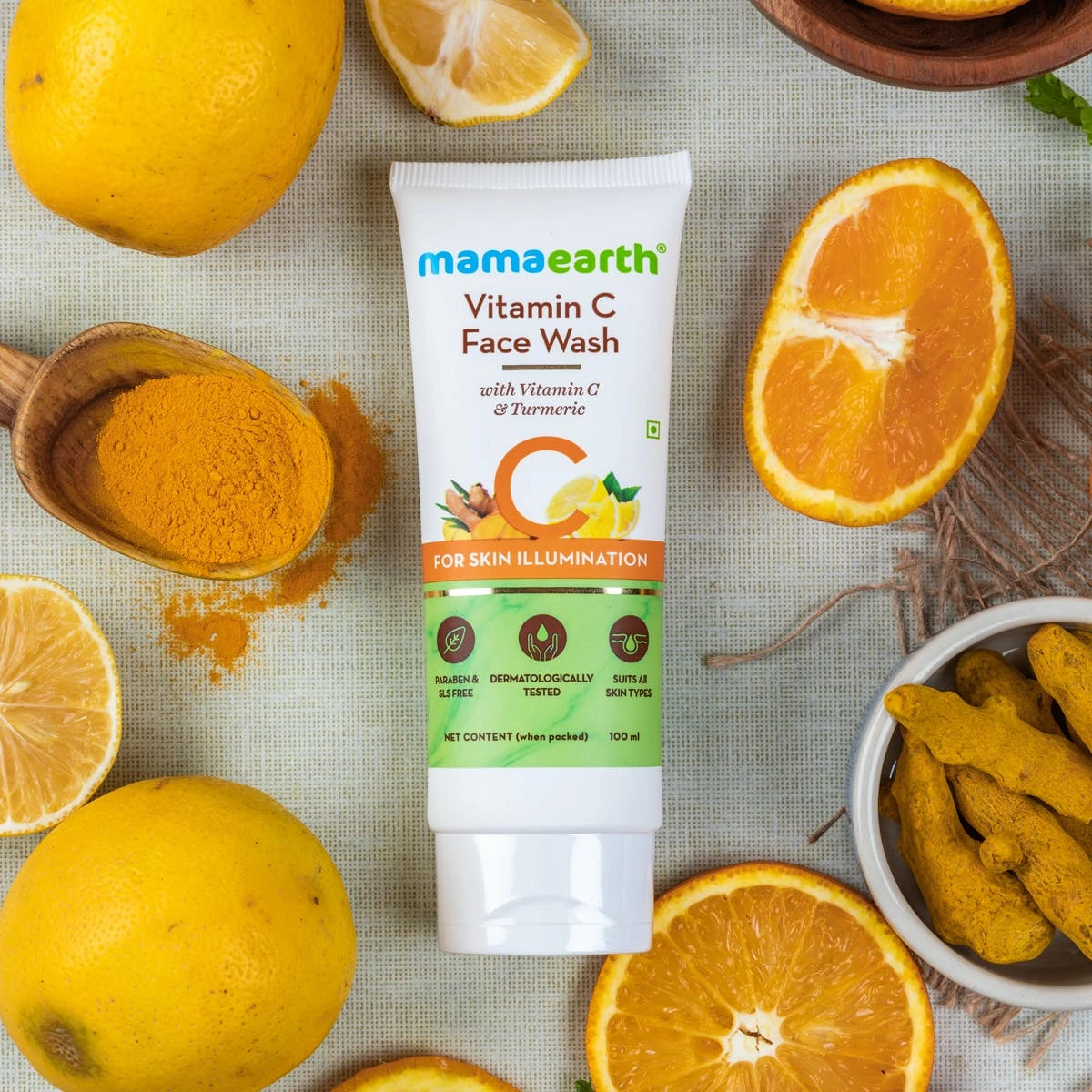 Mamaearth Vitamin C and Turmeric Face Wash 100ml - image 3