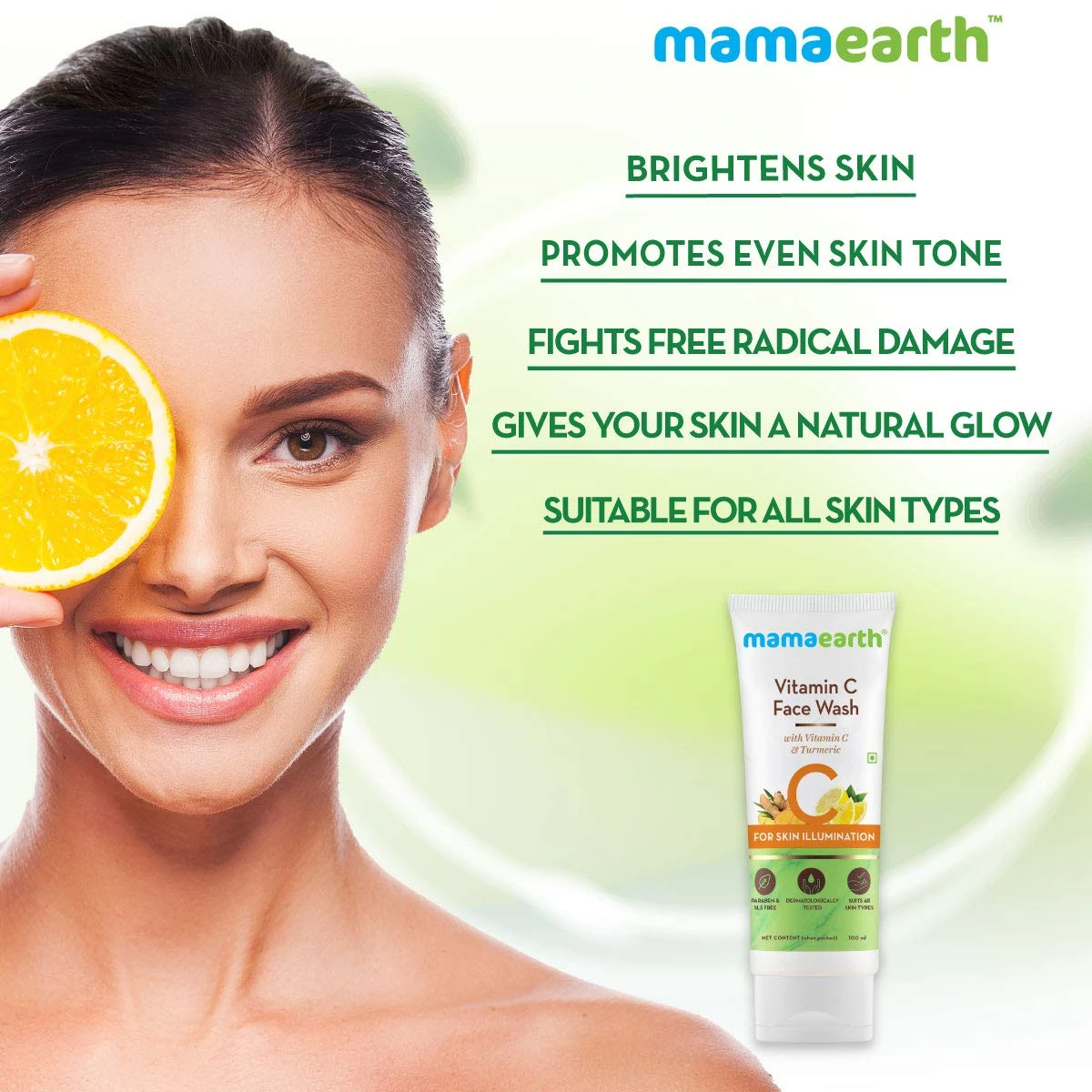 Mamaearth Vitamin C and Turmeric Face Wash 100ml - image 8