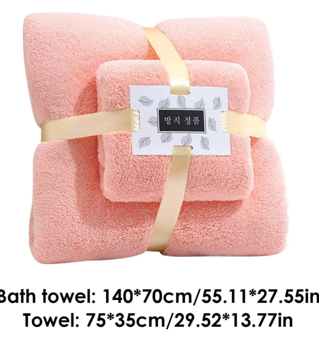 Microfiber Towels Sup Soft Bath Towel & Hand Towel Set, - image 7