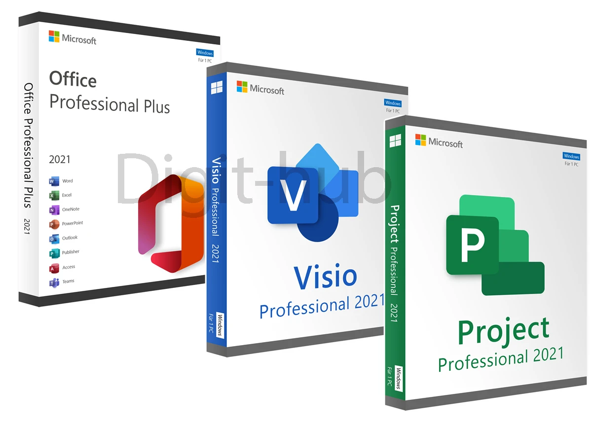 MS Office 2021 with Visio 2021 + PROJECT 2021 key