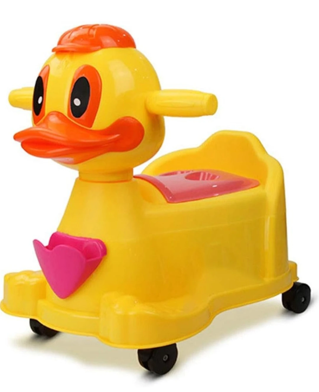 Multifunctional small yellow duck baby potty with music