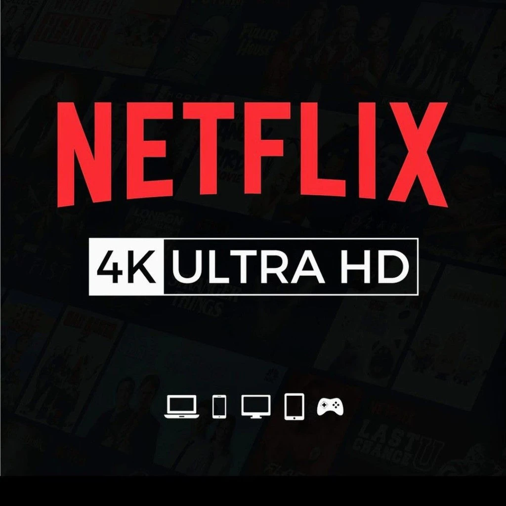 Netflix 4K Premium 1 year Account + 1 year warranty
