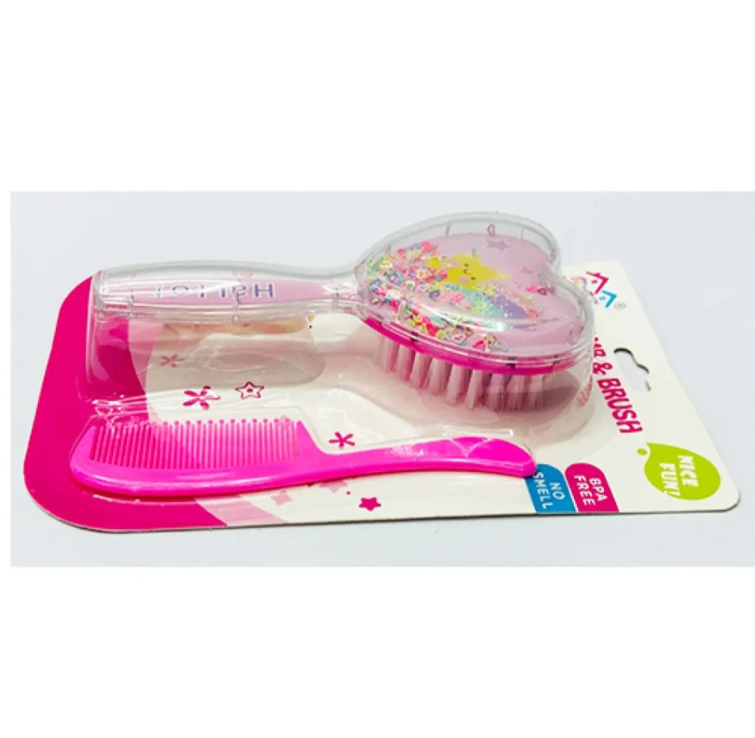 Newborn Baby Comb & Soft Brush Set - image 5