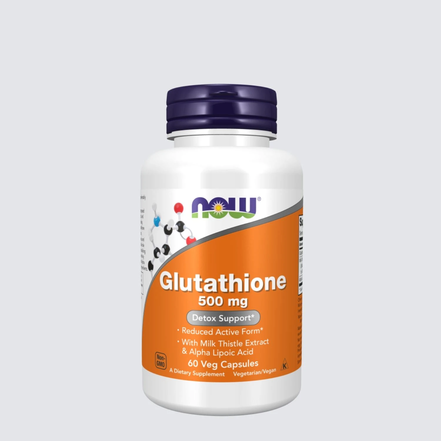 NOW Supplements Glutathione 500mg 60 Veg Capsules - image 7