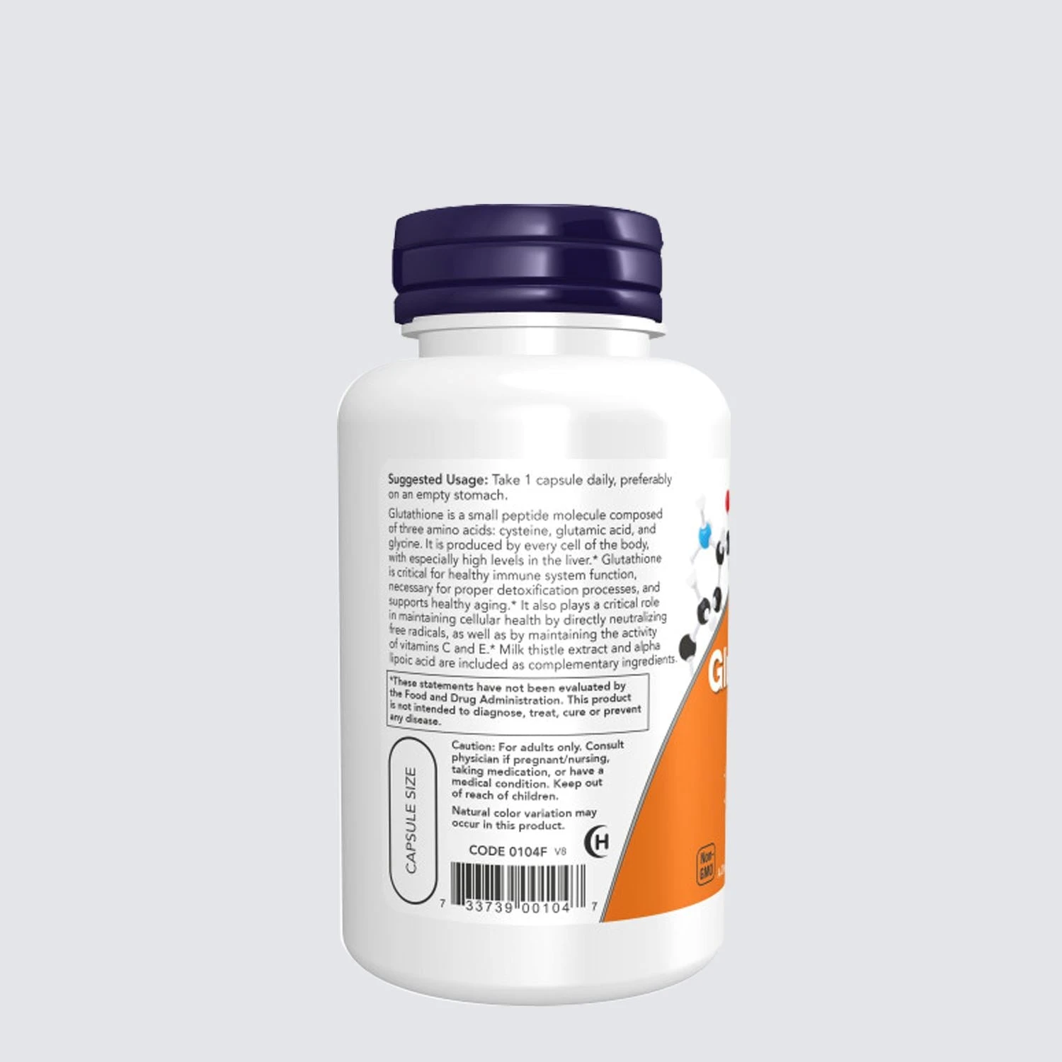 NOW Supplements Glutathione 500mg 60 Veg Capsules - image 8