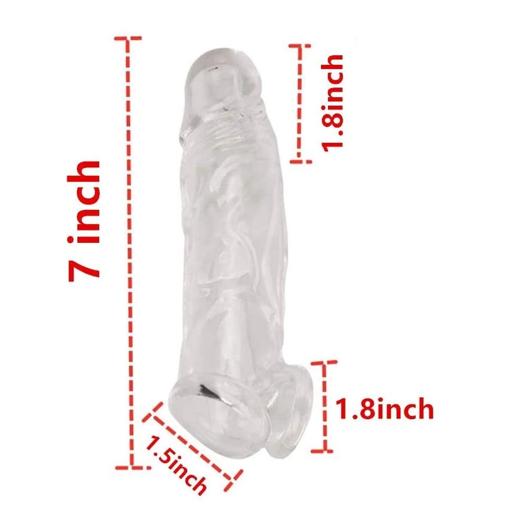 Penis Extender Sleeve 7 inch Reusable Penis Extender - image 2