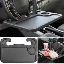 Portable Car Desk Holder Laptop Steering Wheel Tray - image 2