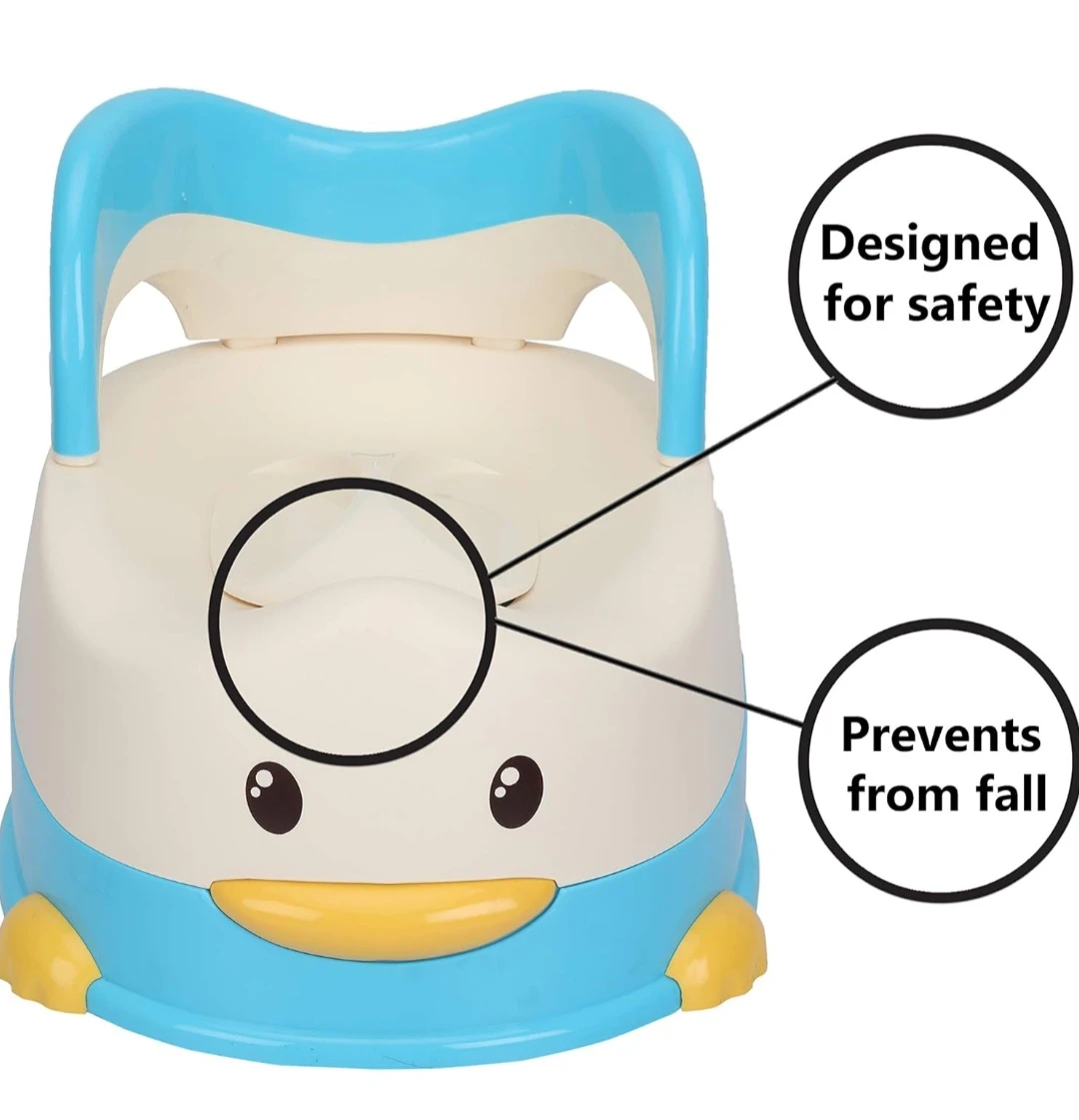 Potty Training Box with Back Rest & Covering/Closing Lid - image 2