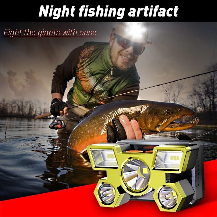 Rechargeble Headlamp High power LED light USB Charging - image 2
