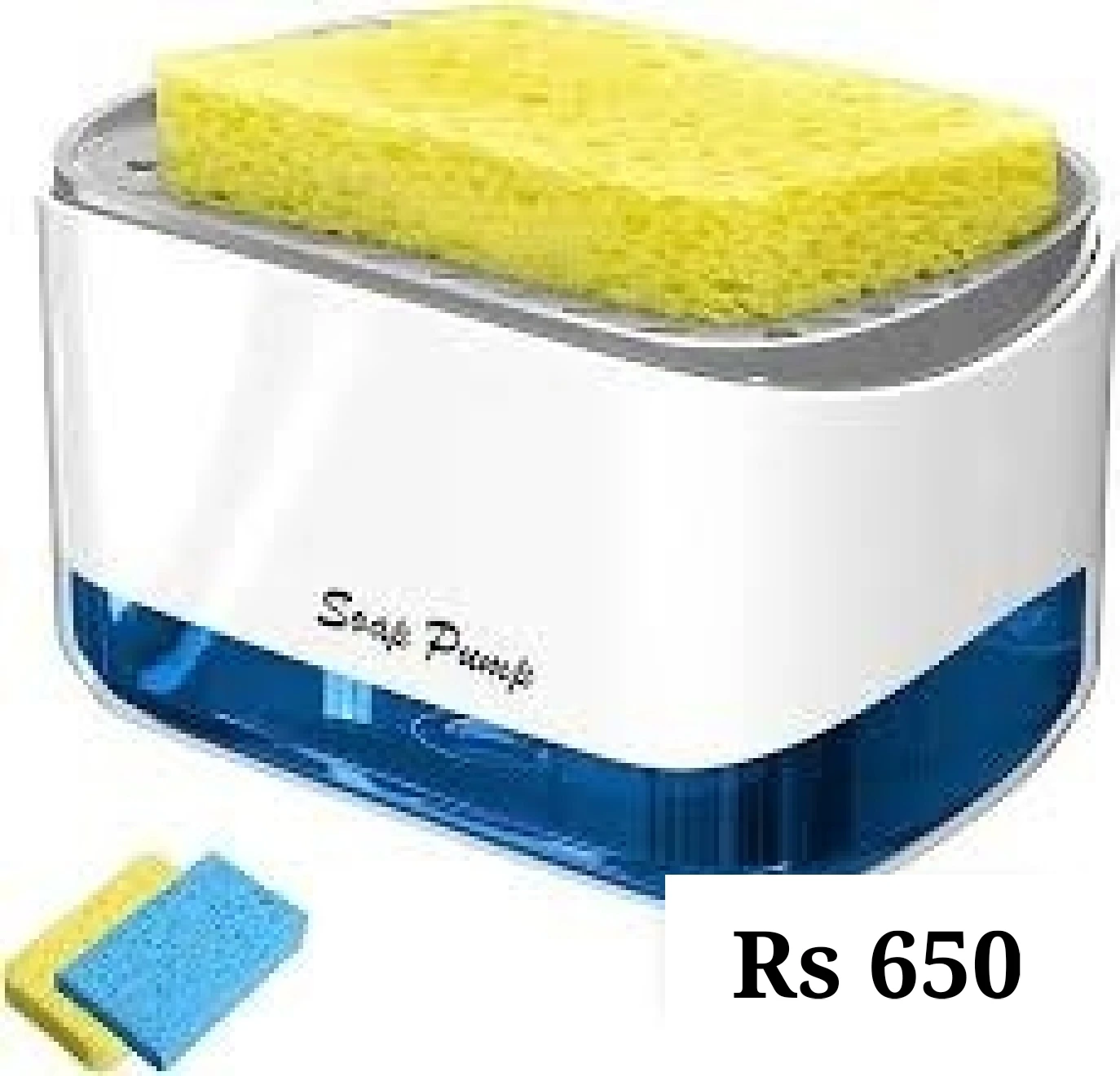 Soap pump and sponge caddy