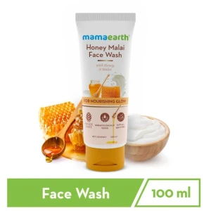 Mamaearth Honey Malai Face Wash 100ml Nourishing Glow