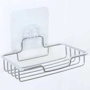 Stainless Steel Drain Soap Tray Bathroom Shelf
