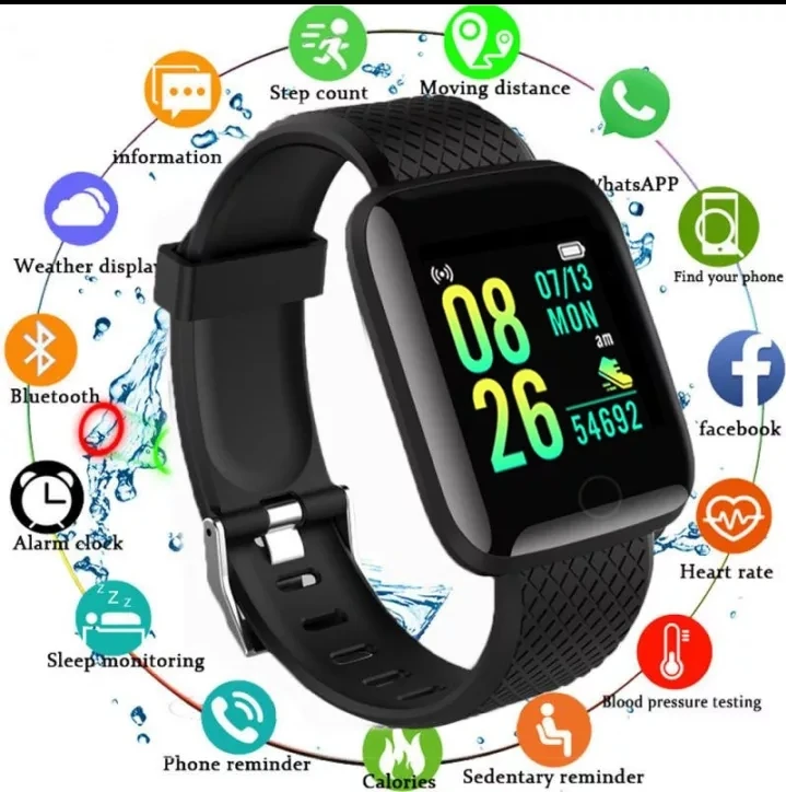 Generic 116+ Bluetooth Sports Fitness Tracker Watch - image 6