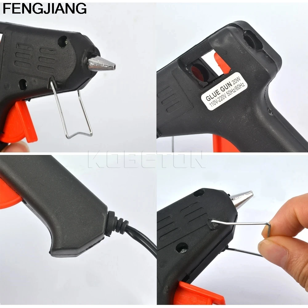 Generic 20W Hot Melt Glue Gun with 10 Glue Sticks - image 2