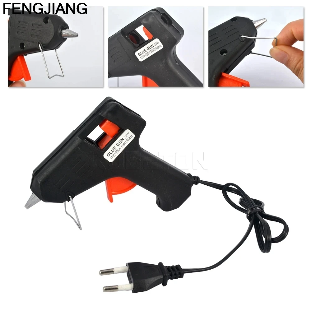 Generic 20W Hot Melt Glue Gun with 10 Glue Sticks - image 3