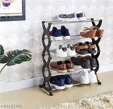 Generic 4 Tier X Shoe Rack Dustproof Storage - image 2