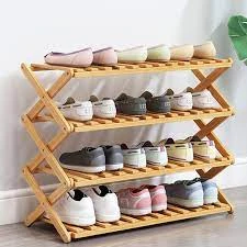 Generic 4 Tier X Shoe Rack Dustproof Storage - image 3