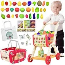 Generic Children's Shopping Cart 40 Pcs Play Set - image 2