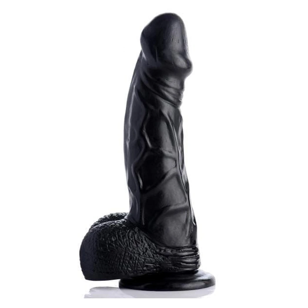 Realistic Soft Dildo with Balls and Suction Cup