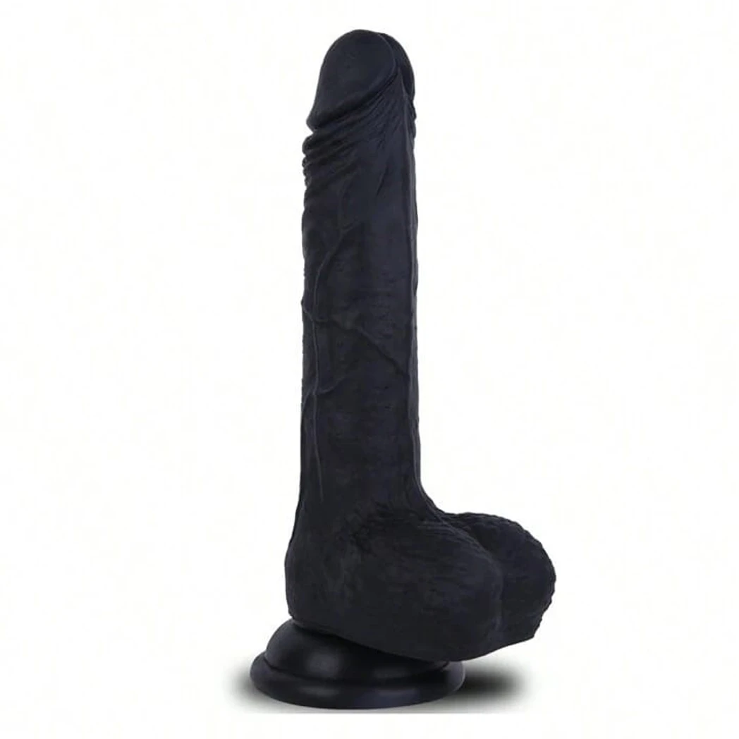 Generic 8 Inch Realistic Soft Dildo With Balls and Suction Cup