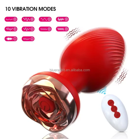 Generic Remote Control Flower Butt Plug Vibrator - image 3