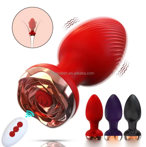 Generic Remote Control Flower Butt Plug Vibrator - image 1